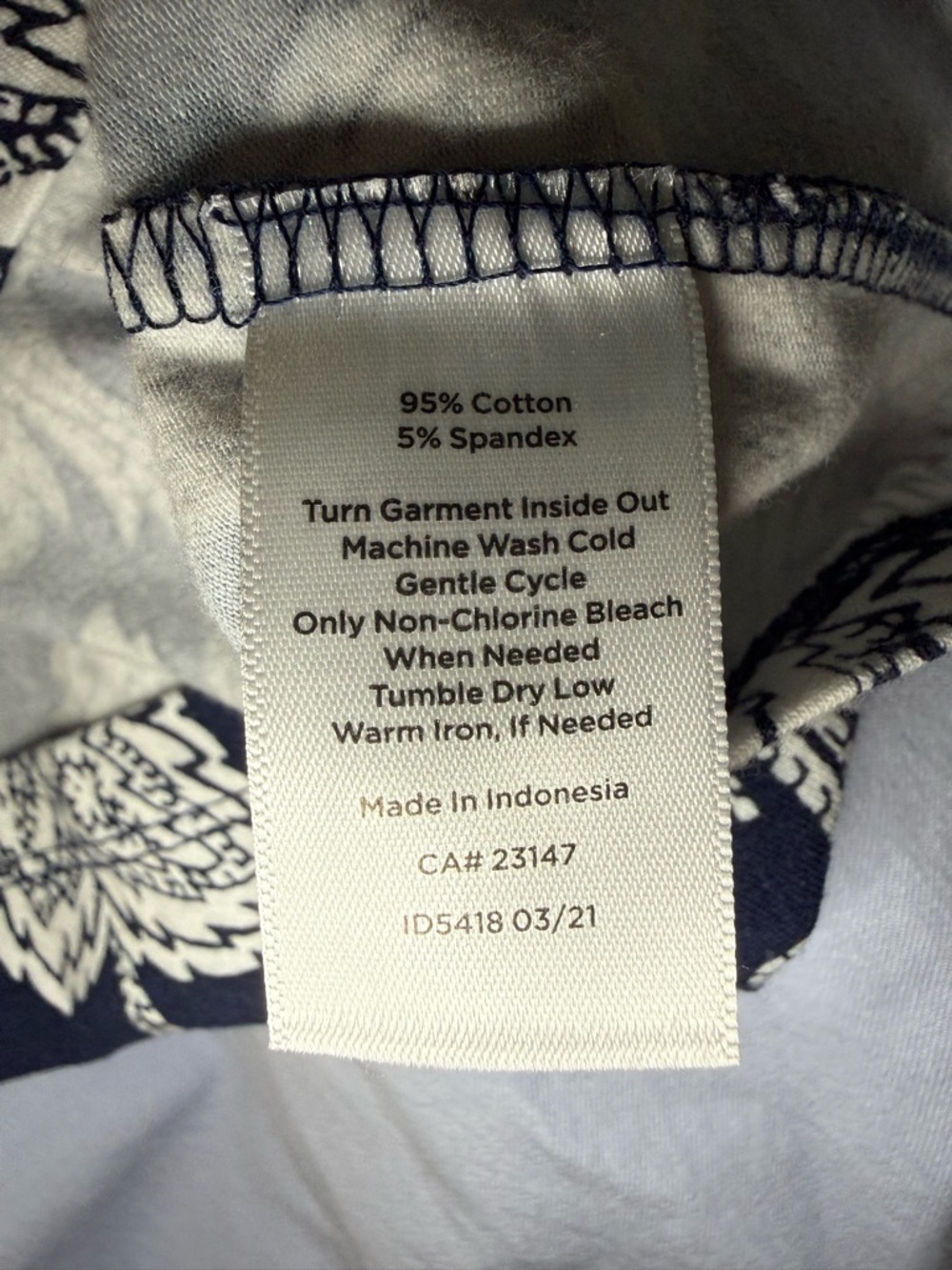 Talbots Yellow and Black Floral Tee - Picture 7 of 7